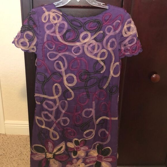 Catherine Malandrino purple silk dress. Size 4 - Picture 11 of 11